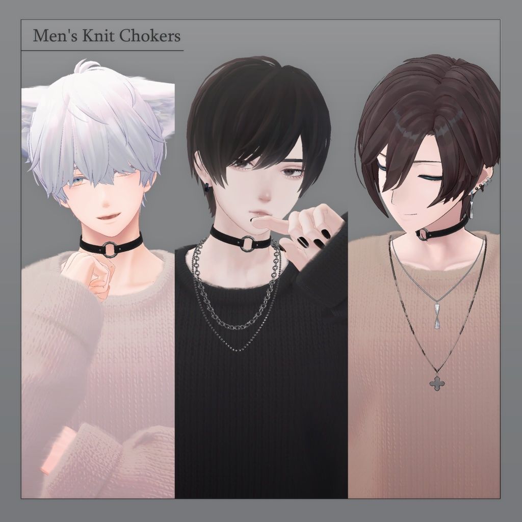 【相楽 , 水瀬 碼希 , 対応】Men's Knit Chokers.jpg