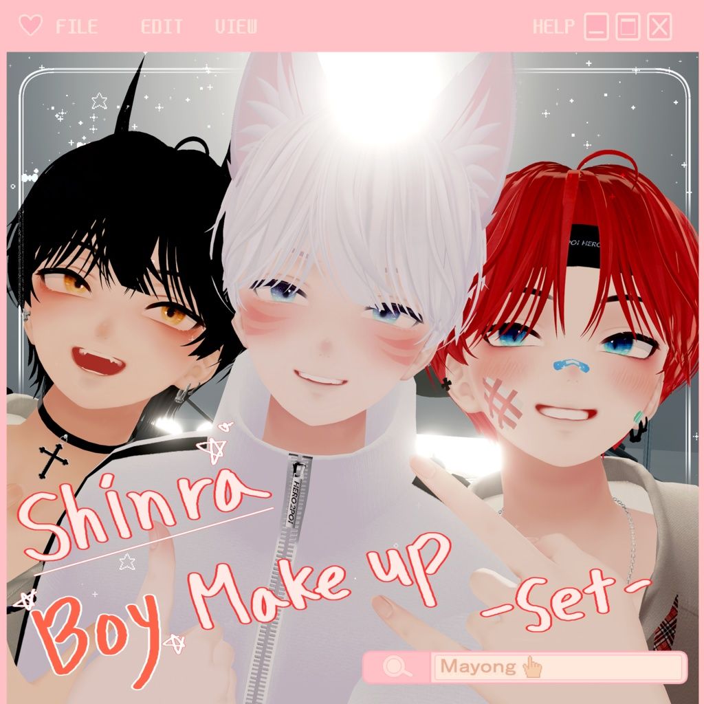 [Shinra(森羅)] School Boys makeup texture (full set).jpg