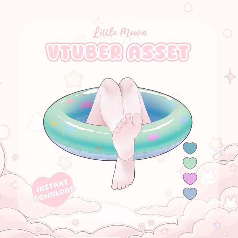 Summer Floatie + Animated Background - Little Mewn.jpg